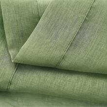 1件装现代简约薄纱窗帘，适用于客厅；绿色薄纱窗帘，适用于卧室；防尘隐私薄纱窗帘；可机洗；易于安装 - 綠色 - 查看 7