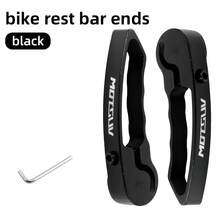 Lightweight Hollow Aluminum Alloy Mountain Bike Handlebar Grips, Integrated Rest Grip