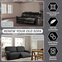 Extra Wide 75" - 100", Reclining 2 Seater Sofa, Extra Wide Reclining Love Seat S - 預設 - 查看 4