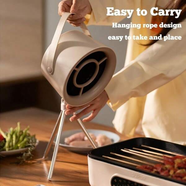 RAF Tabletop Range Hood, Portable Range Hood With 3 Speed ​​Settings, Removable Hanging Bracket, Removable Filter Screen For Oil Extraction, Mini Kitchen Exhaust Fan Hood, Suitable For Hot Pot And Indoor Barbecue, Portable Tabletop Range Hood