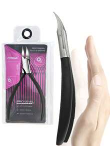 1pc Professional Stainless Steel Nail Clipper & Cuticle Trimmer - Precision Ingrown Toenail Scissors, Odorless Foot Care Tool, Callus Nipper - Silver - View 7