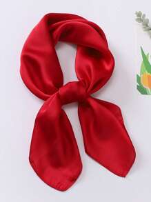 1pc Handkerchief Plain Neck Scarf For Women Small Shawls Wraps Bandana Head Scarfs 70x70CM Square Headband Hijab Scarves