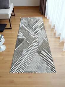 Modern Patterned Area Rug – Multiple Colors, Soft, Washable & Non-Slip Carpet For Home (Made In Turkey) - Grey - View 5