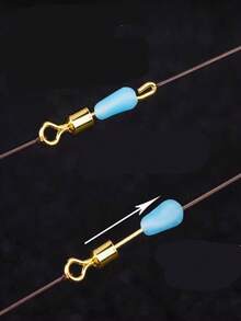 30个蓝白硅胶快速旋转夹，防松动快拆旋转扣，钓鱼线连接器 - 彩色 - 查看 6