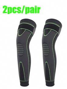 2 PCS Compression Knee Pads Support Sleeve Protector Elastic Kneepad Brace Spring Support Volleyball Running Silicone