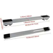 24-Wheel Adjustable And Retractable Washing Machine, Dryer, Refrigerator, Sofa Base Mobile Roller Bracket, Movable Clothes Hanger Dryer Universal Multi-Function Bracket, Suitable For Various Electrical Appliances And Furniture Footrest Bracket