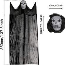 Halloween Decorations - Halloween Party Decoration 3.5meters Hanging Ghosts - Scary Hanging Ghost For Front Yard Patio Lawn Garden Party Decor And Holiday Decorations, Outdoor Fall Decor, Fall Home Decor, Halloween Decor Outdoor