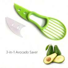 1pc Avocado Slicer - 3-In-1 Multifunctional Tool For Outdoor, Home, And Camping Use - 1 cái màu xanh lá cây - Xem 9