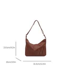 Fashionable Large Capacity Shoulder Bag For Women, Design Tote Bag - Brown - View 2