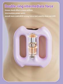 便携式多功能筋膜按摩环，3 种振动模式，Type-C 充电，1200mAh 电池，5 种强度等级，可穿戴腰带，适用于腰部、腿部、颈部、手部、背部，适用于瑜伽、健身、运动后，是送给朋友、情侣、父母、万圣节、圣诞节的绝佳礼物 - 彩色 - 查看 5