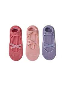 1/2/3/4/5/6 Pairs Women's Pilates Yoga Socks, Professional Non-Slip Suitable For Dance, Yoga, Workout, Fitness, Floor Exercise, Fall - Multicolor - View 12