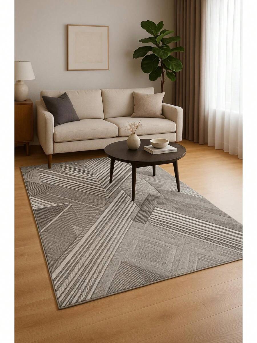 Modern Patterned Area Rug – Multiple Colors, Soft, Washable & Non-Slip Carpet For Home (Made In Turkey)