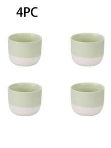 1/4pcs Rustic Japanese-Style Ceramic Tea/Coffee Cup, Handmade With Antique Oxidation Finish, Suitable For Espresso And Tea, Convenient For Home And Office Use, Great Gift For Holidays - Multicolor - View 12