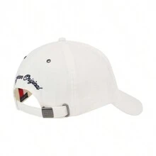 Tommy Hilfiger Logo Embroidery Unisex Baseball Cap White - White - View 2