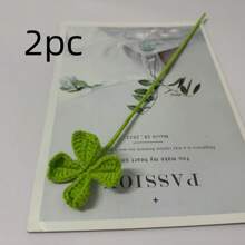 2 件/6 件/10 件手工人造编织桉树叶，创意钩针编织桉树叶，手工编织叶子，花束装饰叶子，编织叶子 - 彩色 - 查看 20