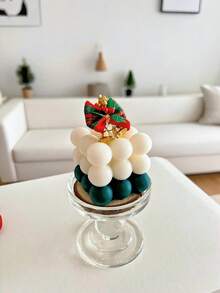 Bow Cube Aromatherapy Candles, Christmas Home Decoration Candles, Christmas Gift Decoration Including Aromatherapy Candles, Christmas Home Decoration Paraffin, Home Atmosphere Decoration, Home Candlestick Gifts Suitable For Women's Gifts, Winter Gifts Christmas Decorations Room Decor, Christmas Gifts