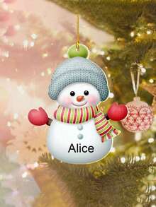 Customized Personalized Christmas Ornaments, Christmas Ornaments With Names, Christmas Tree Ornaments, Indoor Christmas Ornaments, Christmas Tree Christmas Ornaments, Cute Christmas Decorations For Home, Personalized Christmas Gifts, Suitable For Women, Men, Mothers, Fathers, Versatile, Decorative, Exquisite, Cute, High Quality, Multi-Colored, Unique, Ideal Gift For Him, Her