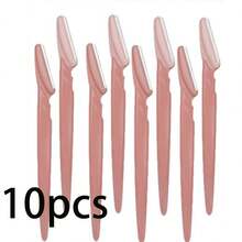 5/10/20/30/40/66件套不锈钢面部毛发修剪器套装，带安全防护罩，男女通用 - 多功能脱毛套装，适用于身体、面部、比基尼区域 - 眉毛精准修整工具 - 彩色 - 查看 30