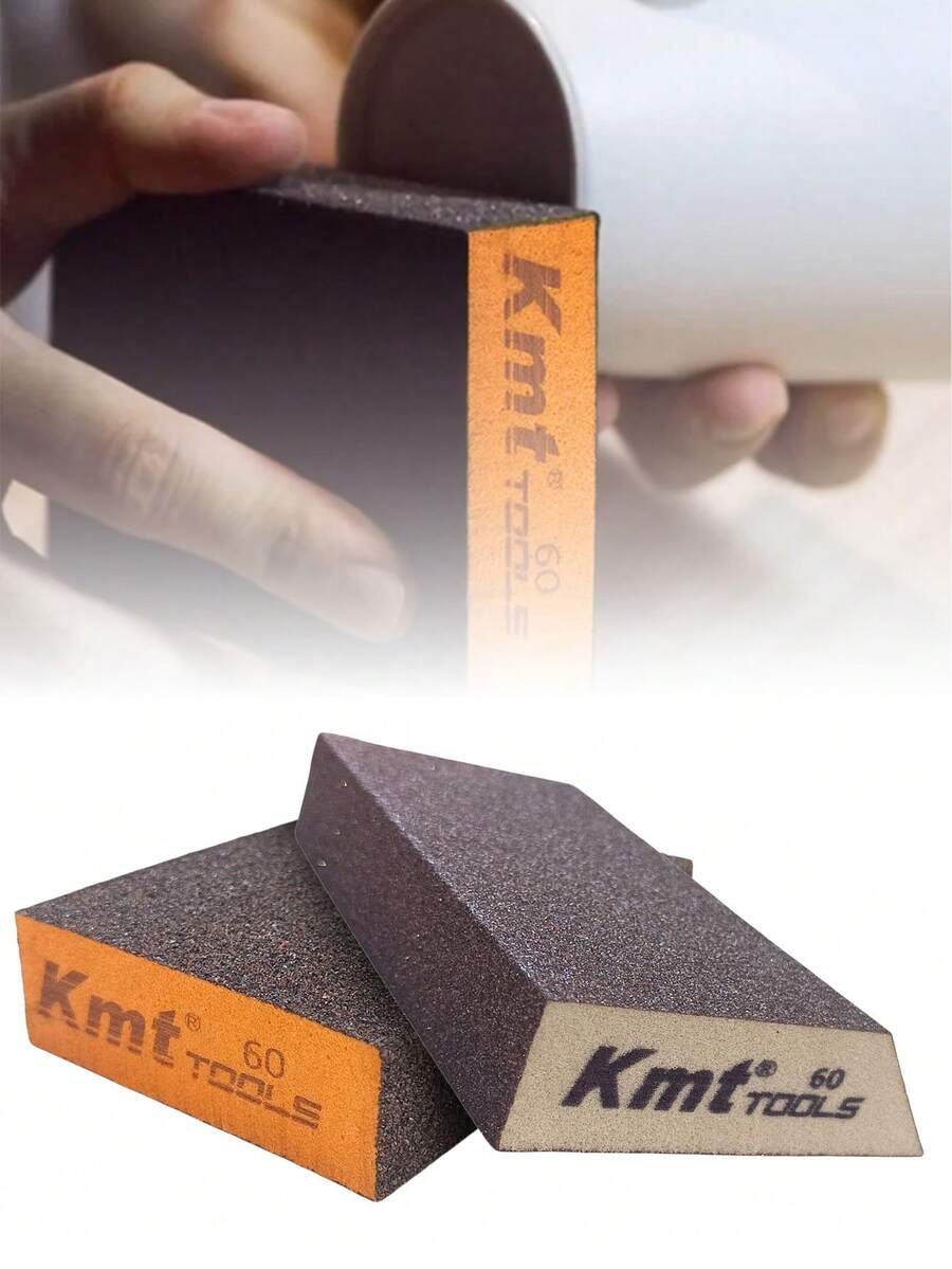 Esponja de Lijado Doble Corte, Espesor Reforzado, Ideal para Metal, Madera y Vidrio | Lavable y Reutilizable - Marrón Chocolate - Ver 1