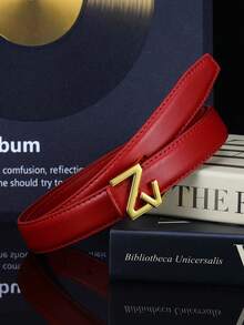 1/2pcs Internet Celebrity's Same Style Women's Belt Buckle Light Luxury Simple High-End Versatile Women's Belt New Design Belt