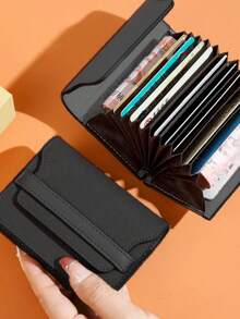 Ví da đựng thẻ ID cho nữ, kiểu dáng mới, nhiều ngăn đựng thẻ, nhỏ gọn, cao cấp, chống từ tính, dung lượng lớn, thiết kế tối giản, thời trang, nhỏ nhắn và tinh tế. Ví mini cho nam, ví đựng thẻ mùa thu. - Nhiều màu - Xem 4