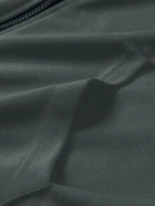 男士轻便拉链连帽衫，带口袋，撞色笑脸印花，春秋季休闲运动夹克 - 彩色 - 查看 6