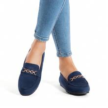 Mocasines para Mujer Zapatos Loafers Cómodos para Caminar para Dama - Azul - Ver 3