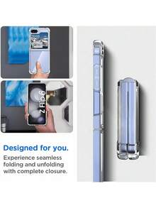 Transparent Acrylic + TPU Edge Protection Case For Samsung Galaxy Z Flip 7 FE/Z Flip 6 5G, Clear Back Cover, Anti-Yellowing (Transparent)