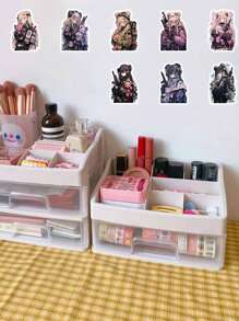 60 张可爱熊杀手卡通涂鸦贴纸 - 乙烯基贴花，适用于剪贴簿、日记、笔记本电脑、水瓶、汽车等。 - 彩色 - 查看 6