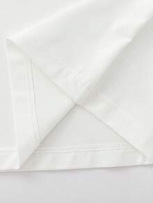 Balabala 2025秋季新款女童长袖T恤 - 男女通用少女基础款纯棉上衣 - 白色調 - 查看 6