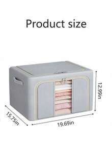 1个大容量经典涤纶收纳盒，带密码锁，表面柔软，长方形，多用途，可存放衣物和重要文件，可水洗，可放置于床下，不防水 - 多色1 - 查看 7