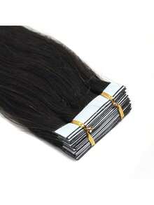 CEXXY #1B Tape In Extensions, 20 Pieces, 100% Real Remy Human Hair, Brazilian Straight Extensions, Skin Weft, Self-Adhesive, Salon-Quality Stick-On For Women - S1B - Xem 7