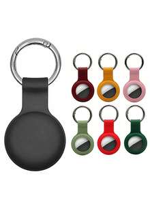 Funda protectora de silicona para localizador Airtag, rastreador de mascotas, dispositivo antirrobo, llavero, cubierta protectora resistente al agua, carcasa protectora suave para rastreador Airtag2 2025 - Multicolor - Ver 4