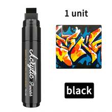 10 Colors Jumbo Markers - 15mm Extra Large Felt Tip Acrylic Paint Pens With 2 Metallic Colors, Vibrant & Long-Lasting Ink For Rock, Wood, Ceramic, Glass, Canvas, Eggs, Pumpkins, Posters - Multi-Surface Art Supplies For Crafts, DIY, Home Decor, Crafting Supplies, Versatile Drawing Tools, Bold Color Payoff