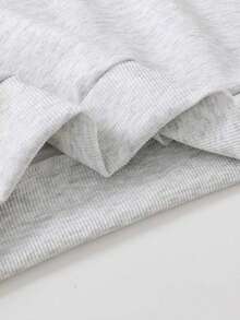 青少年男孩休闲复古街头艺术图案圆领长袖套头毛衣，秋冬款式 - 灰色 - 查看 4