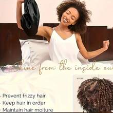 1 PC Satin Sleeping Cap Loose Elastic Band, Comfortable Fit, 85% Polyester Fiber 15% Elastane, No Fragrance, Daily Hair Care Accessories, Elegant Sleeping Cap | Satin Texture