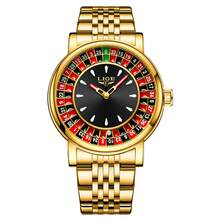 LIGE Fashion Herr Business Watch Unik Urtavla Design Vattentät självlysande klocka - Svart - Visa 16