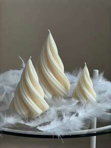 3D Christmas Tree Silicone Candle Molds, Spiral Cone Shape Silicone Candle Molds, DIY Geometric Candle Molds, Soap Epoxy Resin Wax Mold, Christmas Tree Shape Molds, For Candle Resin Soap Craft Making, Christmas Gift, Winter Party Home Decor