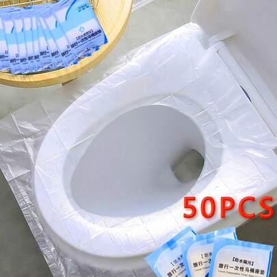 300 片旅行马桶垫一次性马桶垫独立小包装一次性马桶座套卫生、防水、便携 - 旅行必备，适用于飞机、酒店、露营夏季卫生浴室马桶垫