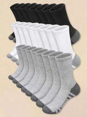 60pcs/50pcs Comfortable Sports Tennis Socks For Men, Suitable For Outdoor And Casual Wear, All Season, White Antibacterial Odor-Resistant Moisture-Wicking Athletic Socks, Thick And Comfortable For Daily Wear, Unisex Casual Socks, Cute Socks, Girls Socks, Autumn/Winter & Spring/Autumn, Mesh Details, Channeling Design, Moisture-Wicking, Soft And Smooth, Suitable For Holidays, Sports, Casual, Business And Daily Wear, Can Be Worn Year-Round, 40pcs/30pcs/24pcs/20pcs/16pcs/12pcs/10pcs/8pcs/6pcs/4pcs/2pcs