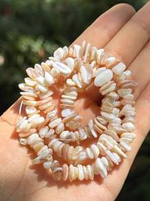 1 pieza de perla falsa natural asimétrica concha suelta para manualidades DIY de pulsera, collar y joyería