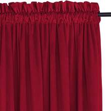 1pc Christmas Blackout Curtain, Rod Pocket Top, Premium Velvet Fabric, Soft & Smooth, Soundproof & Thermal Insulated, Washable, Modern Luxury Home Decor, Suitable For Bedroom, Living Room, Office, Christmas Party Decoration, 220gsm