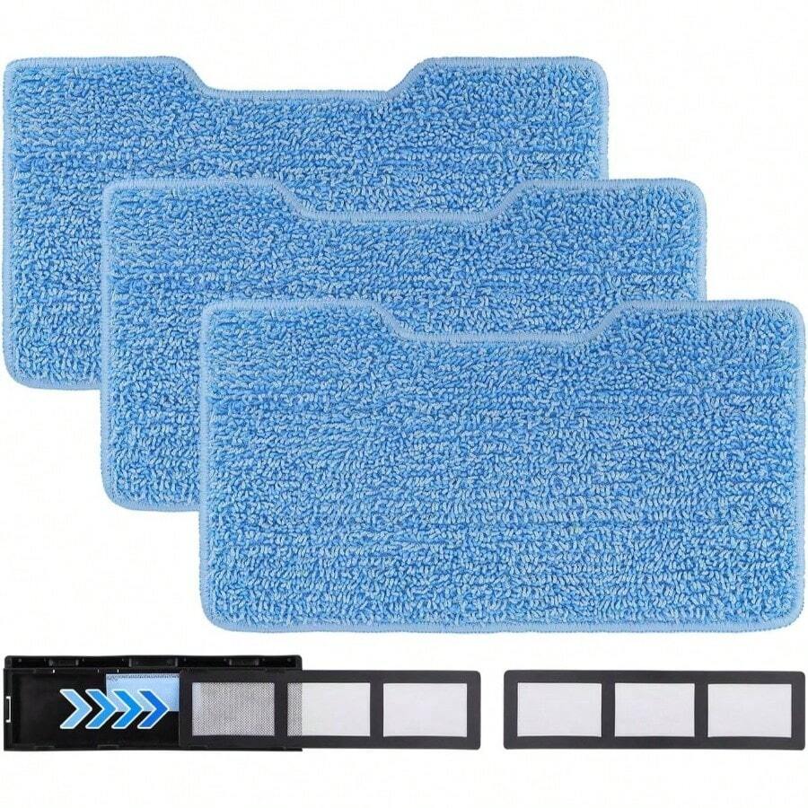 Reusable Vacmop Pads Compatible With Shark Vac Mop VM252 VM251 VM200 VC205 VM250 VM200 VM200C VM190 VM250 QM250 VM190 VM200P12 Vacuum Mop Refills1set - initial - View 1
