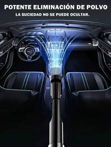 Aspiradora para interiores de coche 3 en 1, aspira y sopla aire Aspirador De Mano Portátil Inalámbrica, Inalambrica Para Coche y El Hogar, Con Bateria Recargable, Funcionamiento Silencioso, Remueve polvo, Pelo de Mascotas, Alta Potencia, Mini Aspiradora, Articulo Basico Para La Limpeza Del Hogar  Color Negro - Negro - Ver 8