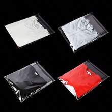 50 piezas/100 piezas Bolsas de plástico transparentes autosellantes, adecuadas para empaquetar ropa, obras de arte, regalos, joyas, bolsas de plástico resellables decorativas