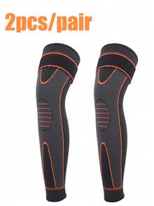 2 PCS Compression Knee Pads Support Sleeve Protector Elastic Kneepad Brace Spring Support Volleyball Running Silicone