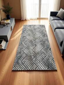 Modern Patterned Area Rug – Multiple Colors, Soft, Washable & Non-Slip Carpet For Home (Made In Turkey) - Dark Grey - View 4