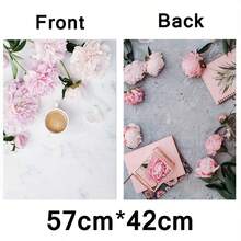 2pcs Photo Studio Photography Backdrops 57*42cm 2 Sides Waterproof Photophones Background Paper Food Photocall Prop Accessories