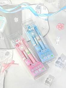 Omamori Scented Gel Pen Set, Minimalist Lucky Design, Quick Dry Black Ink 0.5mm Retractable Gel Pens, Smooth Writing Student Exam & Note Taking Stationery - Good Luck Series - View 3