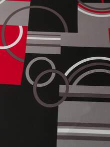 1pc Black And Gray Striped Modern Pattern Decorative Sofa Cover, With Skirt Edge, Machine Washable, Suitable For Living Room And Bedroom Decoration